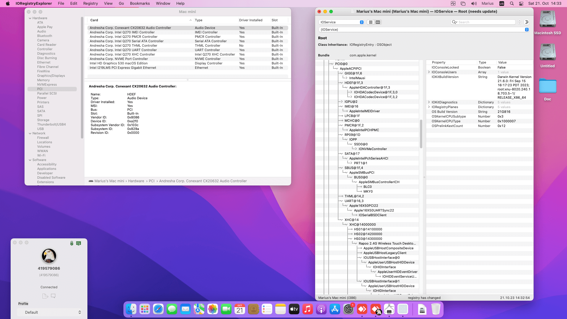 HP EliteDesk 800 G3 Mini [SkyLake + Intel HD 530]   OpenCore 1